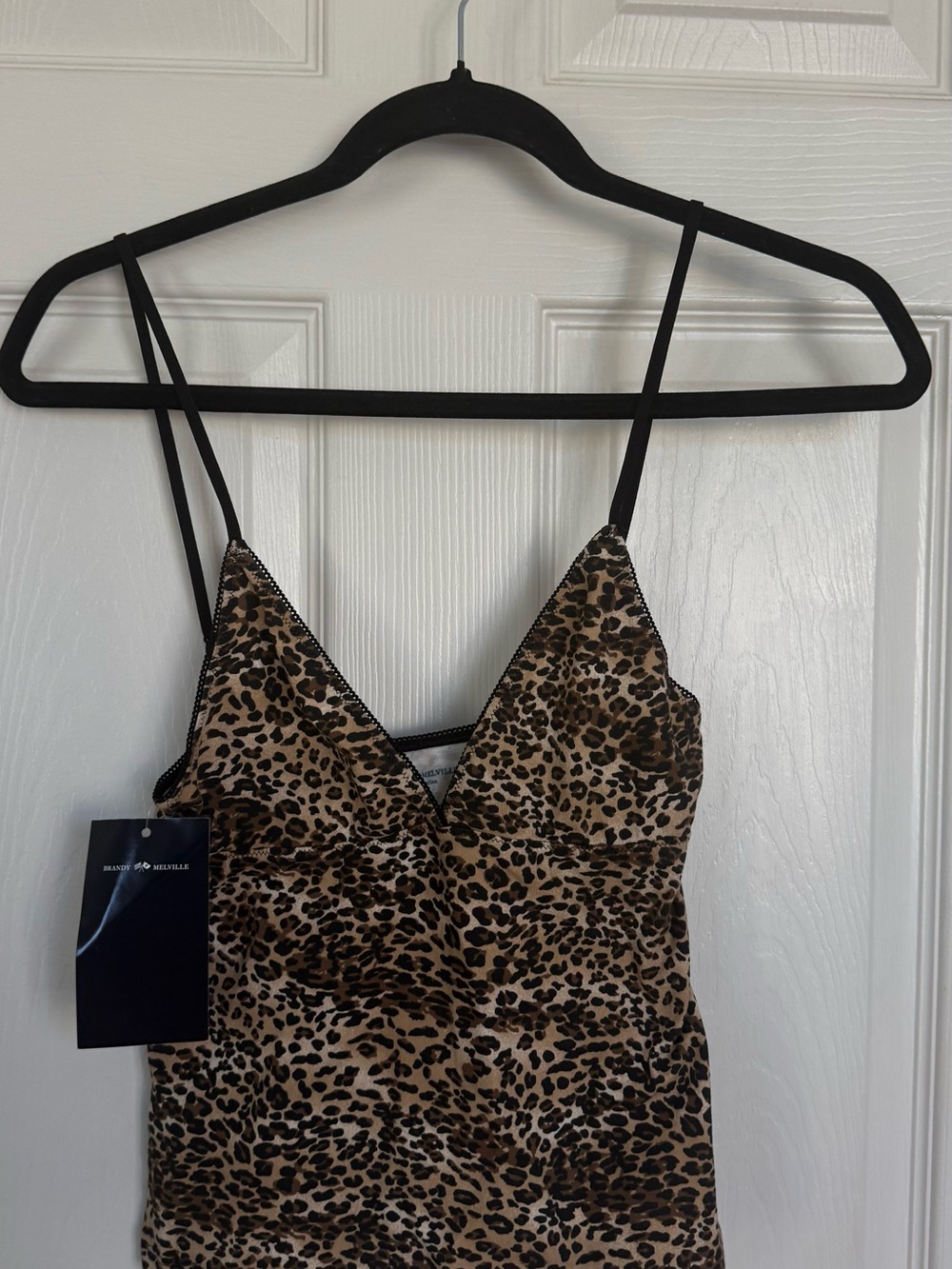 NWT One Size Brandy Melville Cheetah Print Satin Slip Dress Cami🐆🤎